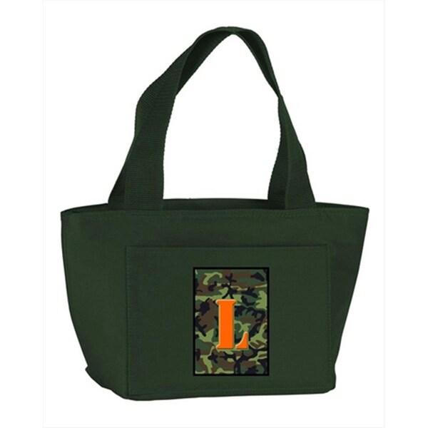 Carolines Treasures Monogram Letter L - Camo Green Insulated Cooler Lunch Bag CJ1030-L-GN-8808 - main